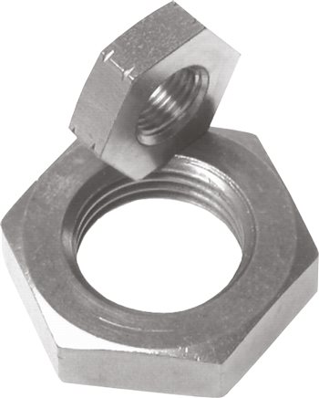 Exemplary representation: Hexagon locknut (metric thread), V4A