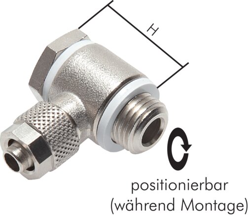 Voorbeeldig Afbeelding: CK-hoek-slangschroefverbinding (holle schroef), met cilindrische schroefdraad, messing vernikkeld