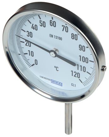 Voorbeeldig Afbeelding: Bimetalen thermometer verticaal zonder beschermingsbuis