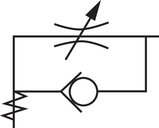 Schakelsymbool: Smoorterugslagklep (toevoerlucht regelend - A)